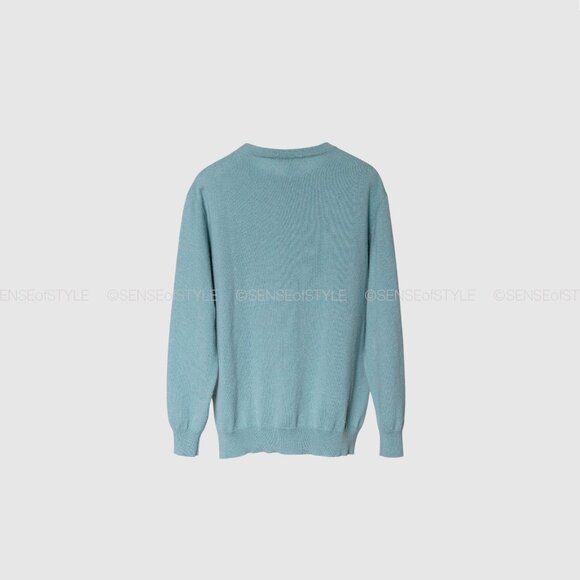 Brunello Cucinelli Cashmere Sweater Pullover Monili Trim Women size M - Picture 7 of 8